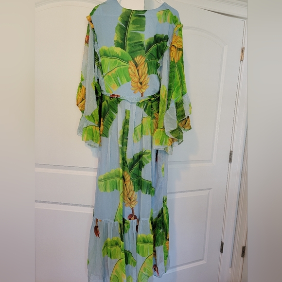 NWOT Farm Rio Fresh Bananas Maxi Dress - Picture 4 of 5